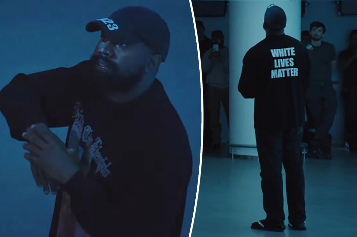 Kanye West Wears 'White Lives Matter' Shirt at Yeezy Show