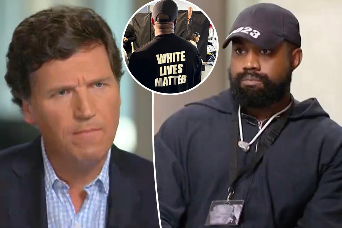 Kanye West defends 'White Lives Matter' shirts in Tucker Carlson interview